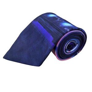 Un-Tied Inc Mens Multicolor Polyester Space Shuttle Discovery Print Tie USA Made